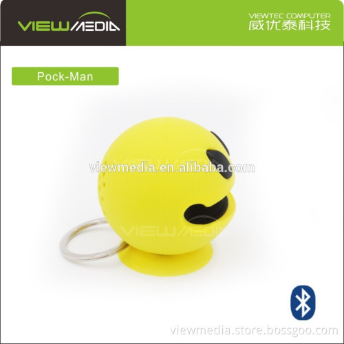 Bluetooth V3.0 TF card music player hands free table suction holder Bluetooth speaker with ring hook